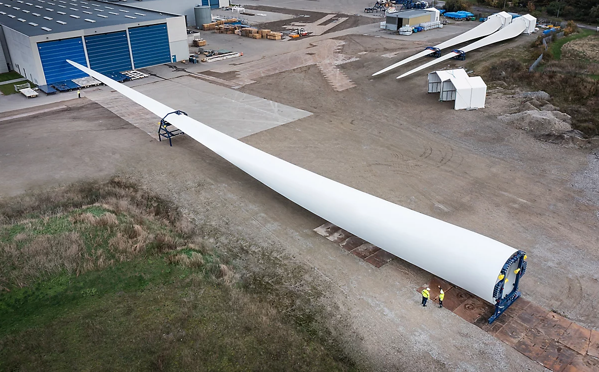 Vestas hittil største vindturbinblad (Foto: Vestas)