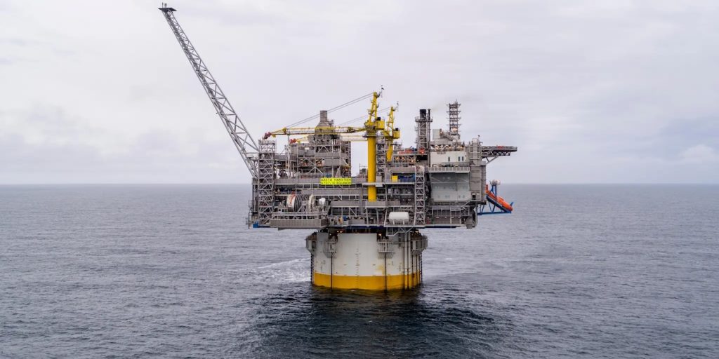 Aasta Hansteen-plattformen i Norskehavet. (Foto: Woldcam / Equinor)