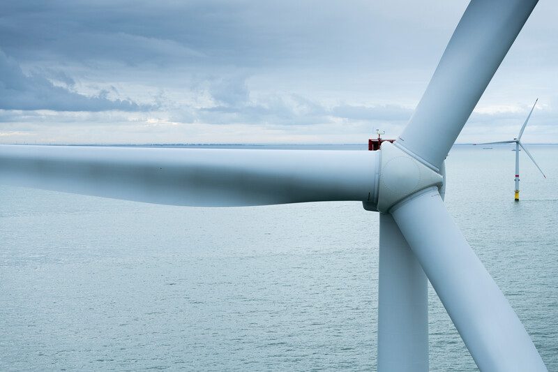 Aerial images of Norther Wind Farm. Completed in 2019 the wind farm, located 23km from the coast of  Belgium features 44 MHI Vestas Offshore Wind V164-8.4MW wind turbines.