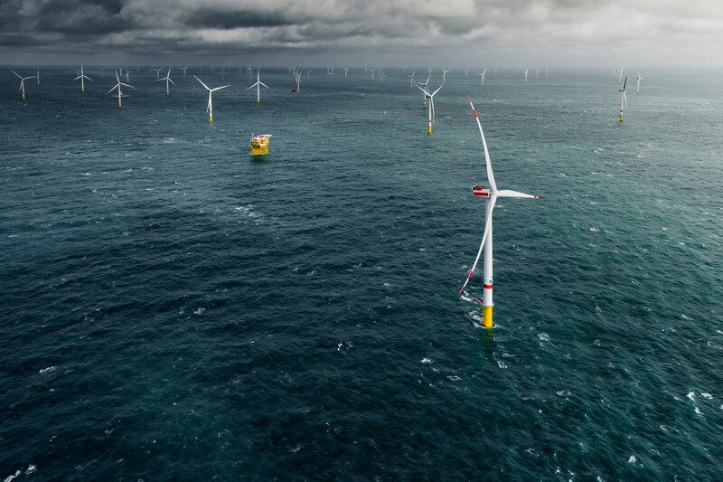 Deutsche Bucht is MHI Vestas’ second offshore wind project in the German North Sea. Its 33 V164-8.4 MW turbines began producing electricity in July 2019, and produce enough energy to power 328,000 German homes.