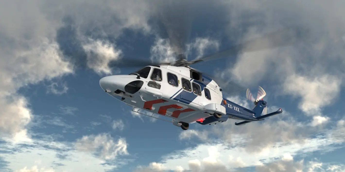 Det norske selskapet Lufttransport RW AS har fått oppdraget med å fly fem helikoptre av typen AW189 fra produsenten Leonardo ut fra Sola og Florø. Milestone Aviation Group vil stå som eiere av helikoptrene.
Foto: Leonardo