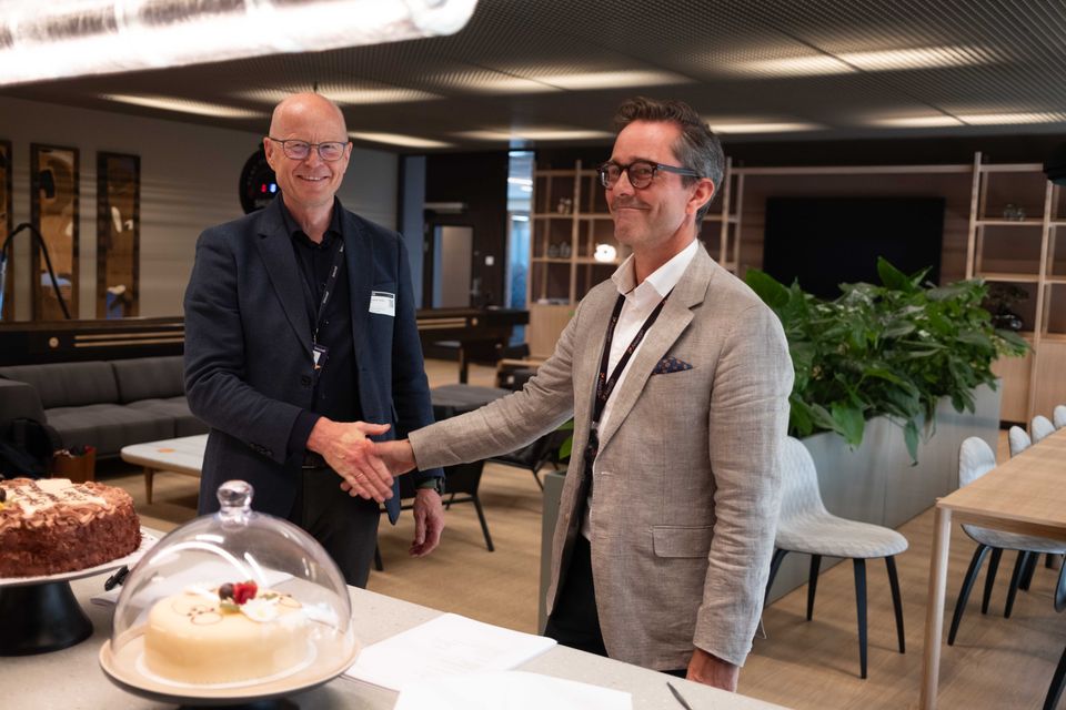 Per Gunnar Tronsli, Konsernsjef i Bouvet, Thomas Hoff-Hansen, CIO i AkerBP Arild Aarnes