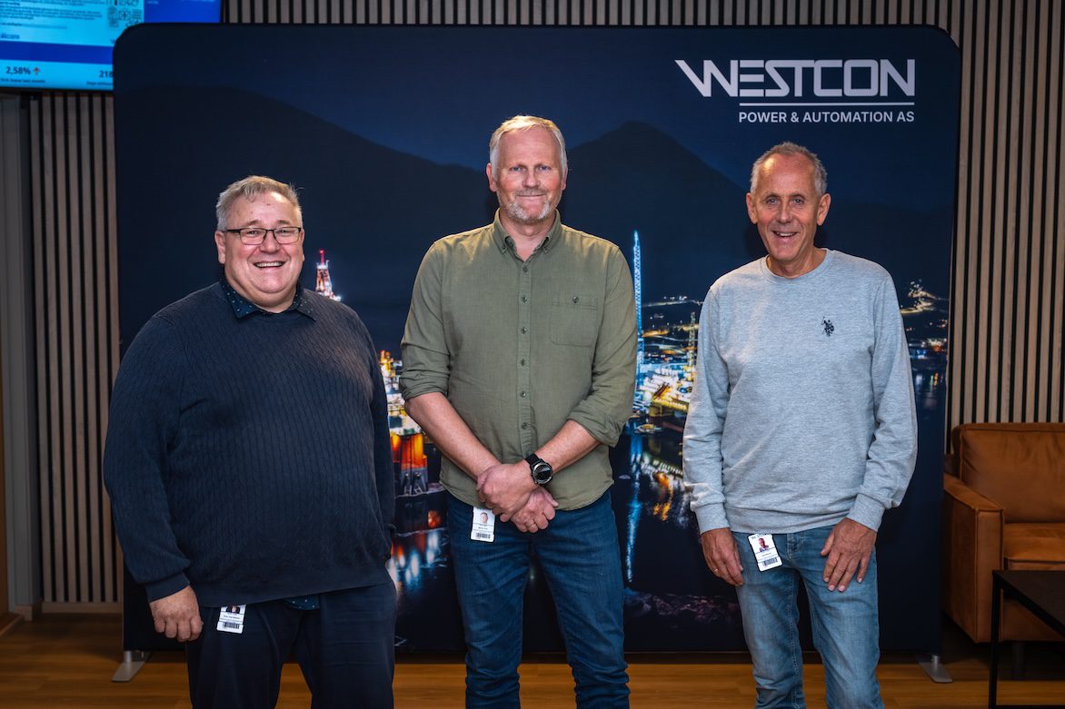 Daglig leder i Westcon Power & Automation, Bjørnar Tveit
Nyansatt Site Manager, Arild Wikøren
Foto: Westcon / Svein Egil Økland
