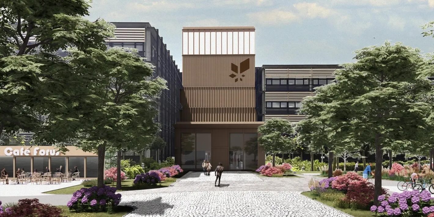 Illustrasjon av Equinors fremtidig oppgraderte hovedkvarter.