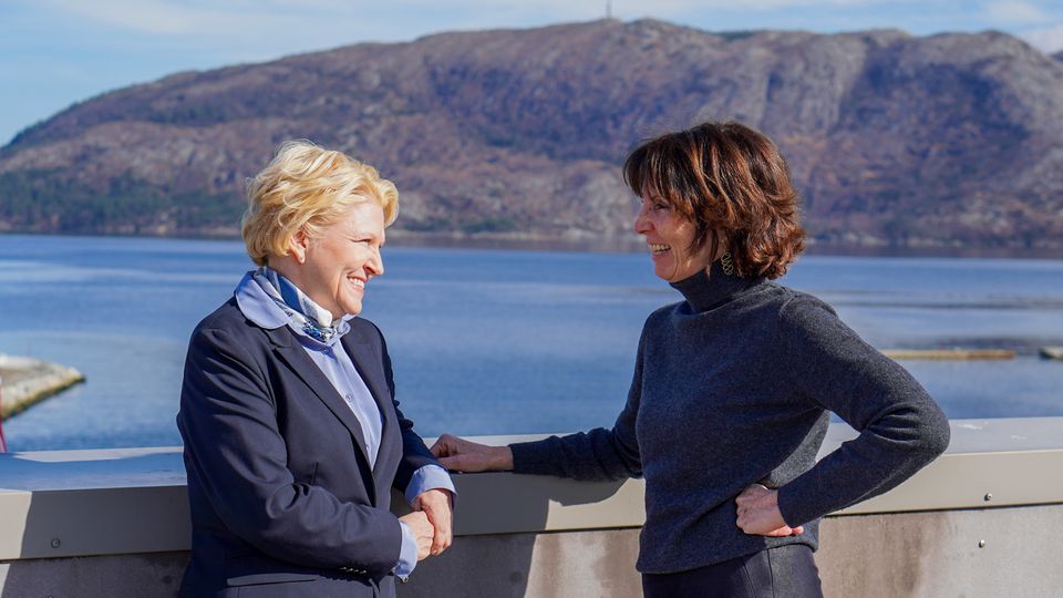 Administrerende direktør i det nyetablerte selskapet CoOper8 i samtale med Offshore Norge-sjef Hildegunn T. BIindheim
Foto: Stian Danielsen